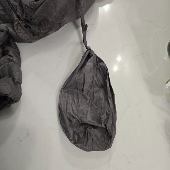 32 Degrees Hooded Jacket Women Lg Down Quilted Zip Puffer Packable Gray Gorpcore - Picture 7 of 11